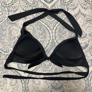 Black Halter Bikini Top